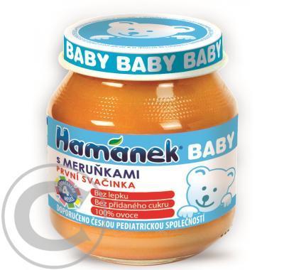 Hamánek BABY s meruňkami, první svačinka, 130 g, Hamánek, BABY, s meruňkami, první, svačinka, 130, g